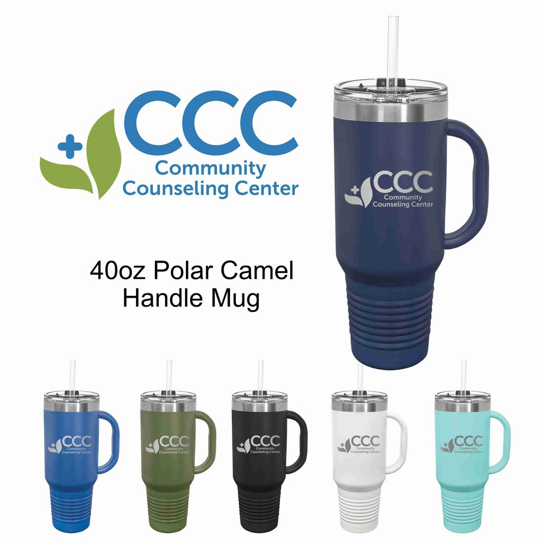 CCC 40 oz Handle Mug Polar Camel Tumbler