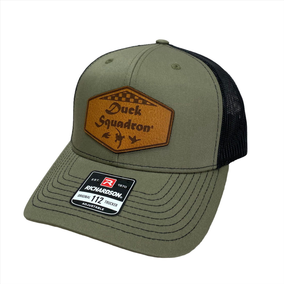 The Duck Squadron® Wide Six Leather Patch Richardson 112 Hat