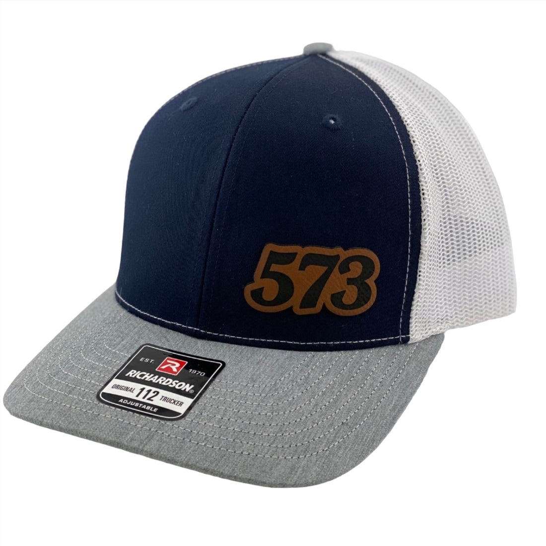 573 Area Code Leather Patch Richardson 112 Hat