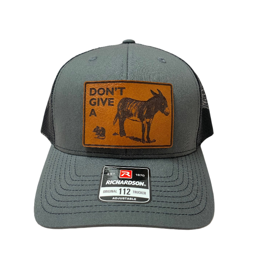 Don't Give A Rat A** Leather Patch Richardson 112 Hat