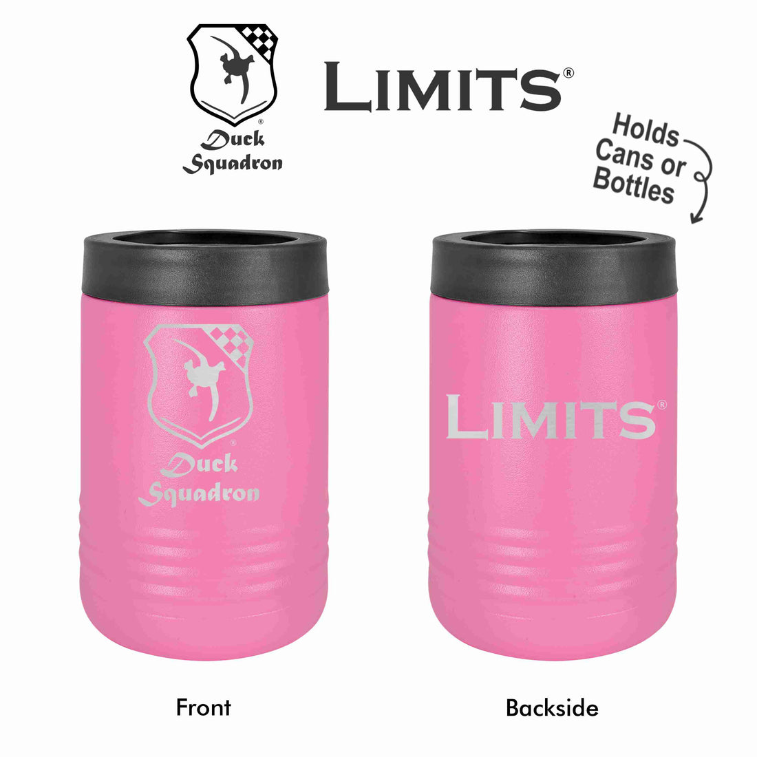 Limits Outdoors 12oz Can Cooler Pink