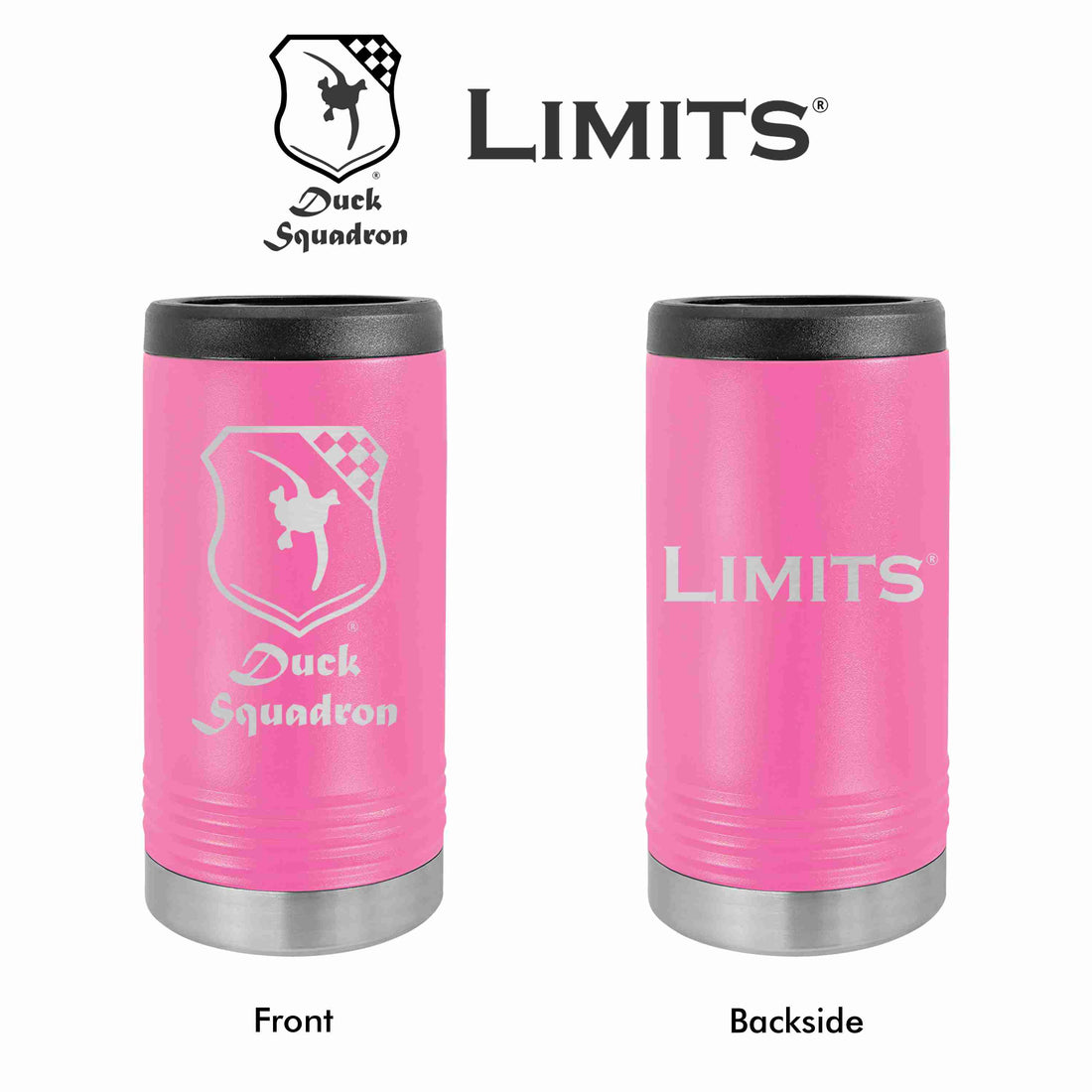 Limits Outdoors 12oz Slim Can Holder Pink