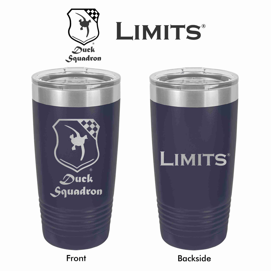 Limits Outdoors 20oz Tumbler Navy