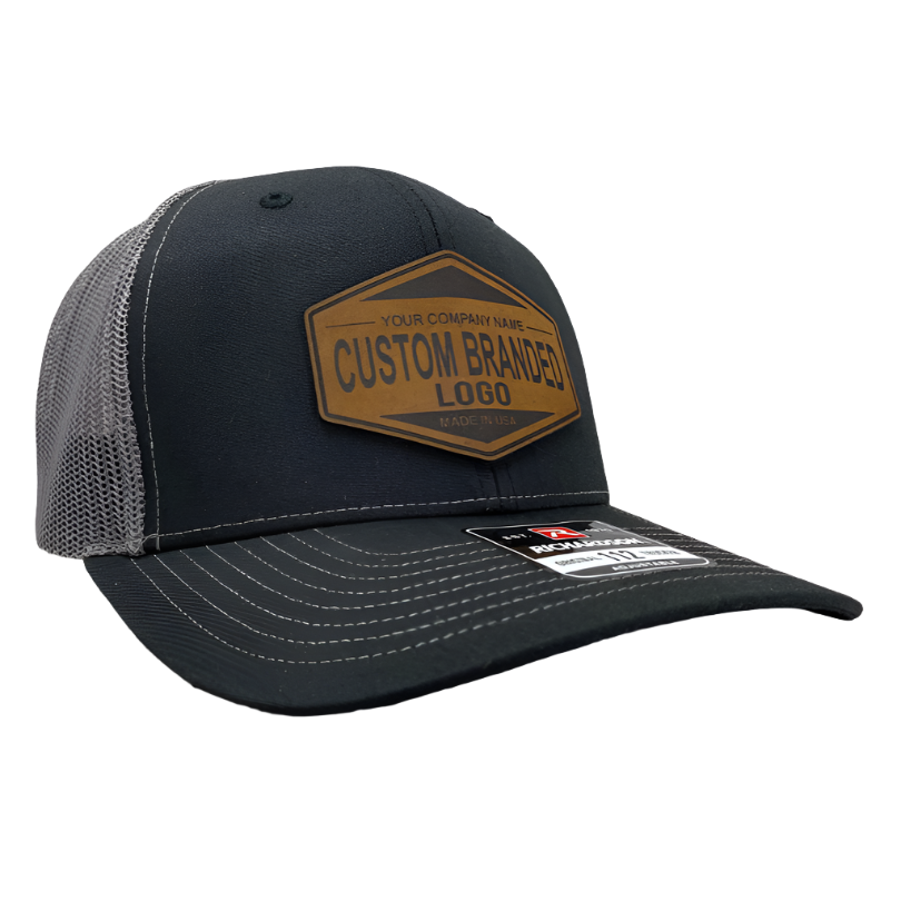 Custom Leather Patch Richardson 112 Hat