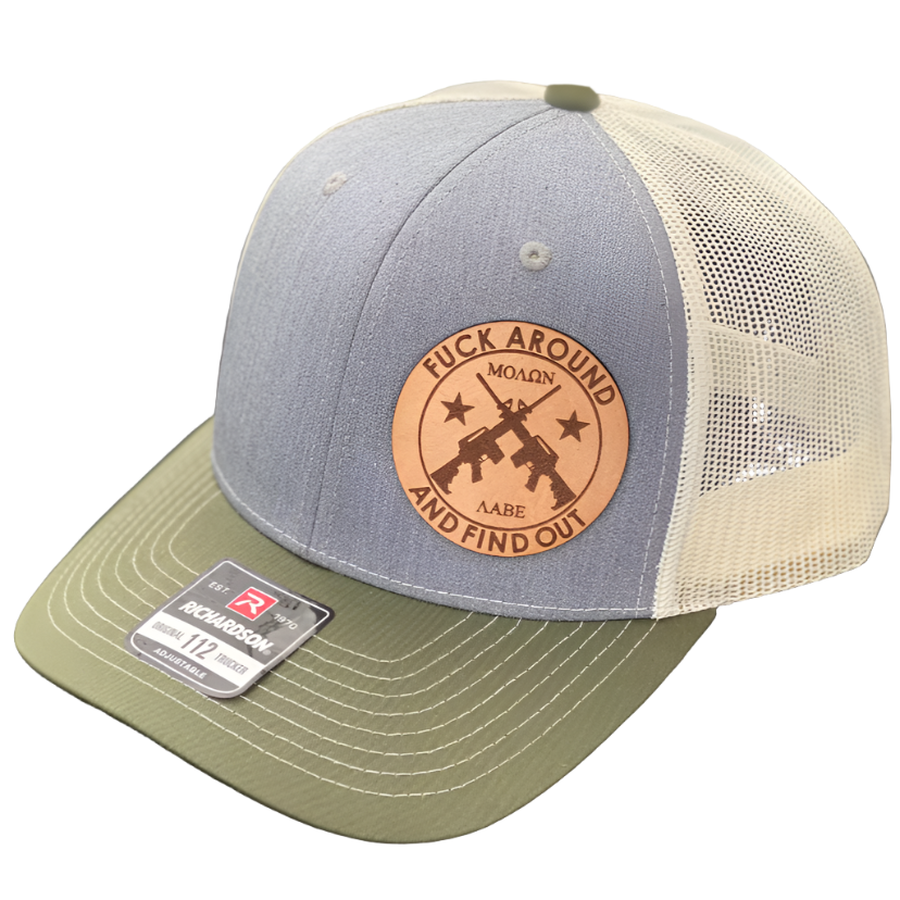 Fuck Around And Find Out Leather Patch Richardson 112 Hat