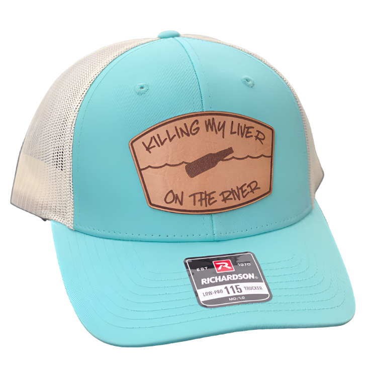 Killin My Liver On The River Leather Patch Richardson 112 Hat