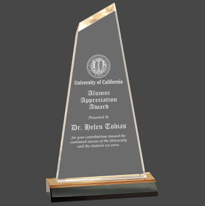 Gold Reflection Optima Acrylic Award
