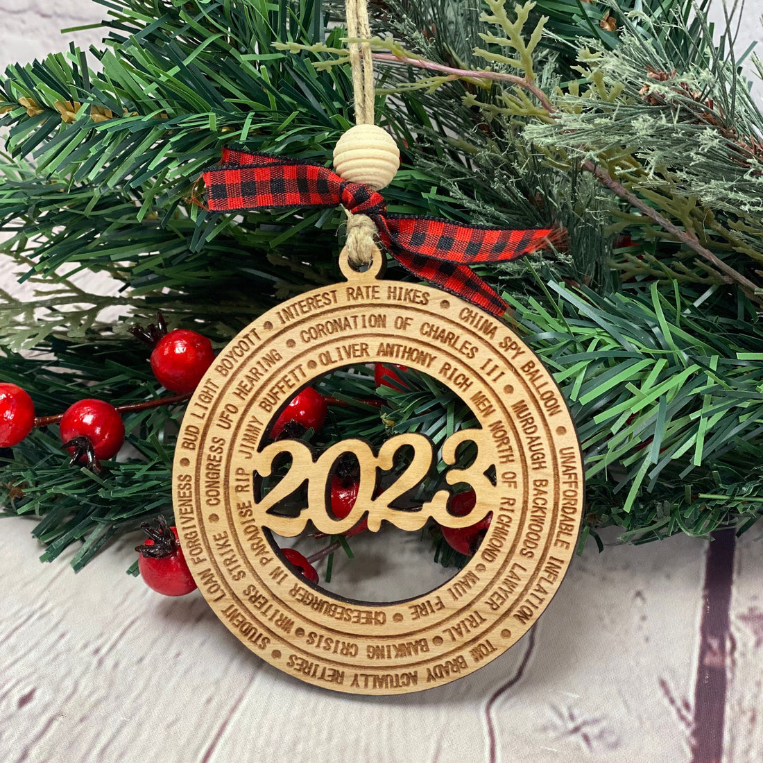 2023 Year In Review Christmas Ornament