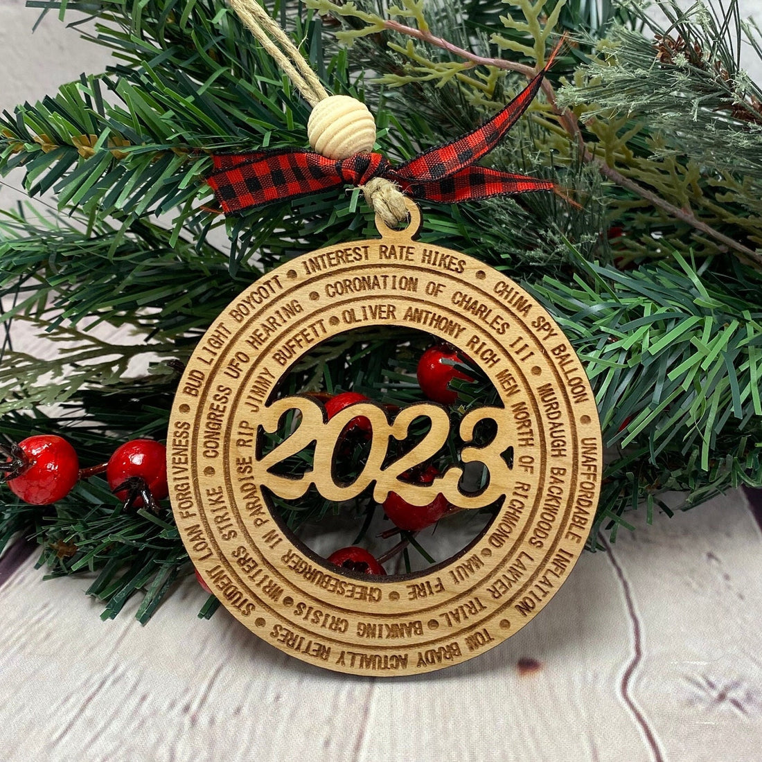 2023 Year In Review Christmas Ornament