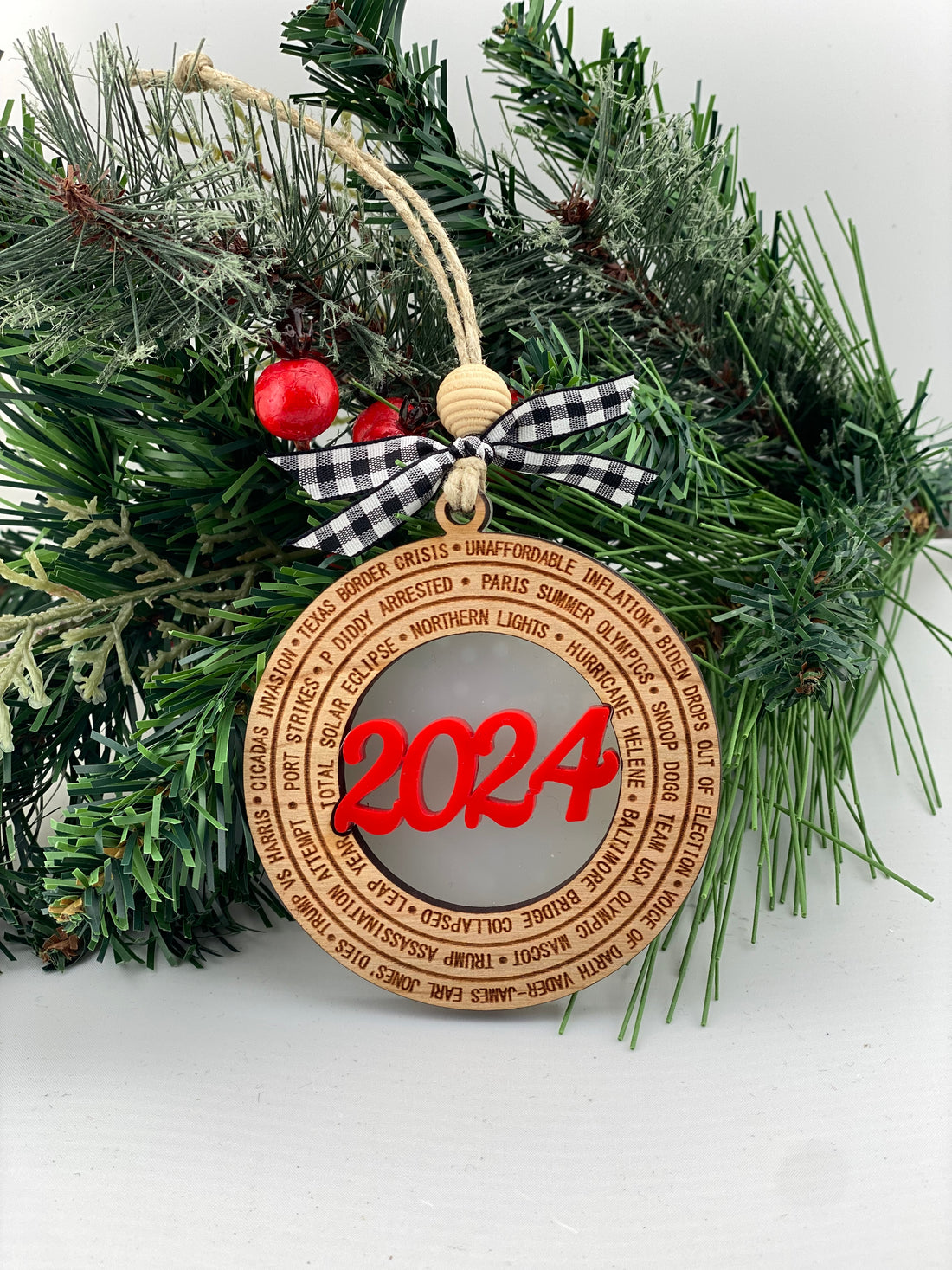 2024 Year In Review Christmas Ornament