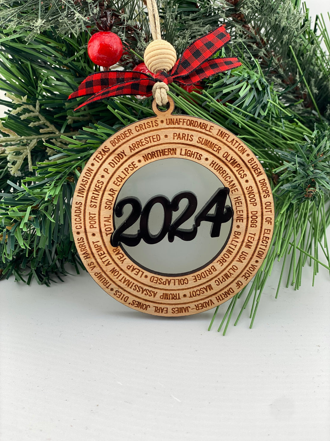 2024 Year In Review Christmas Ornament