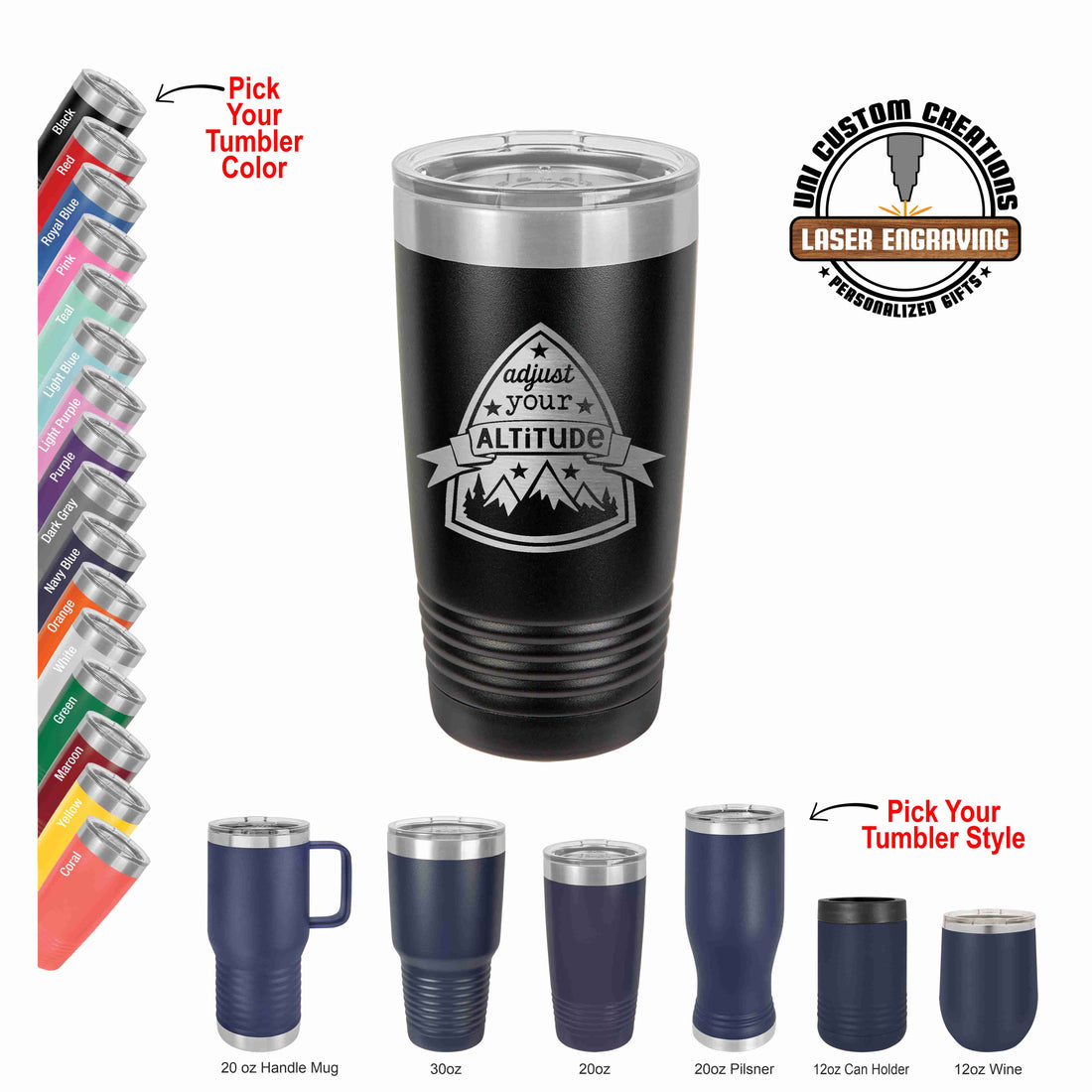 Adjust Your Altitude Polar Camel Tumbler