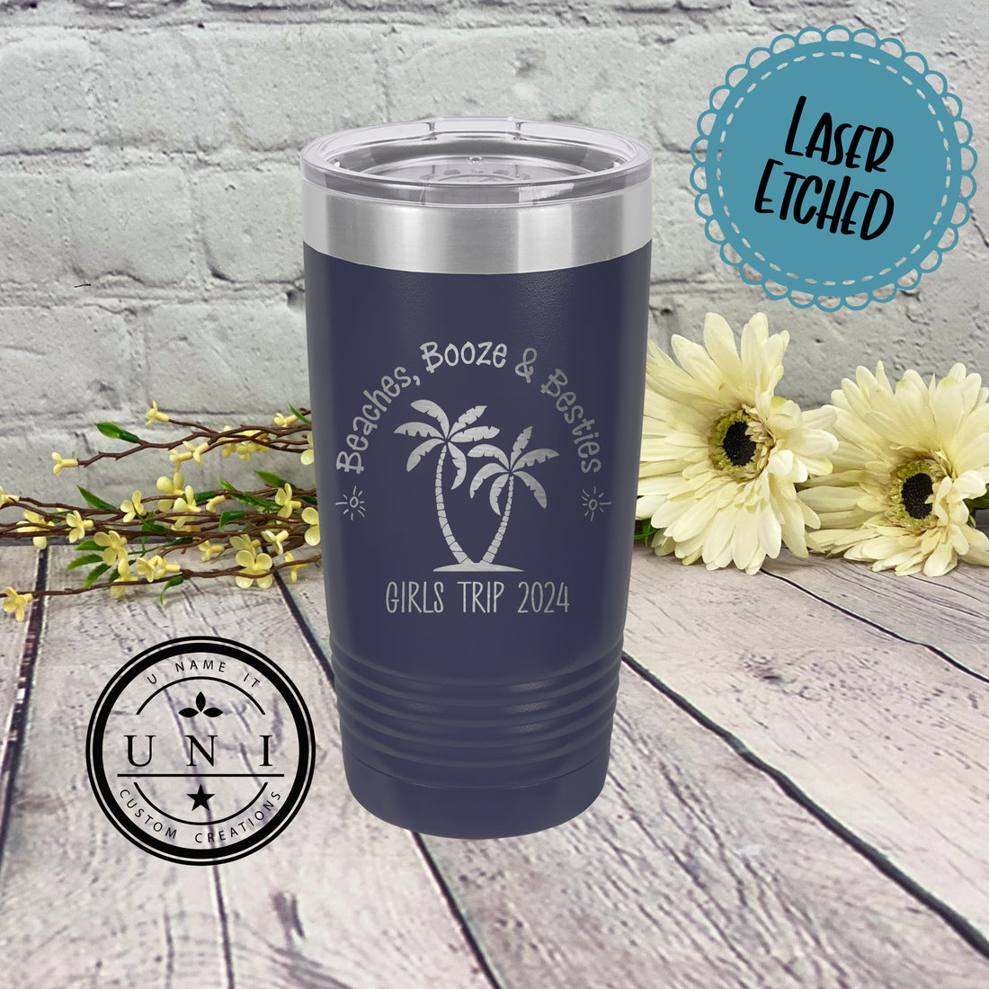 Beaches Boozes and Besties Polar Camel Tumbler