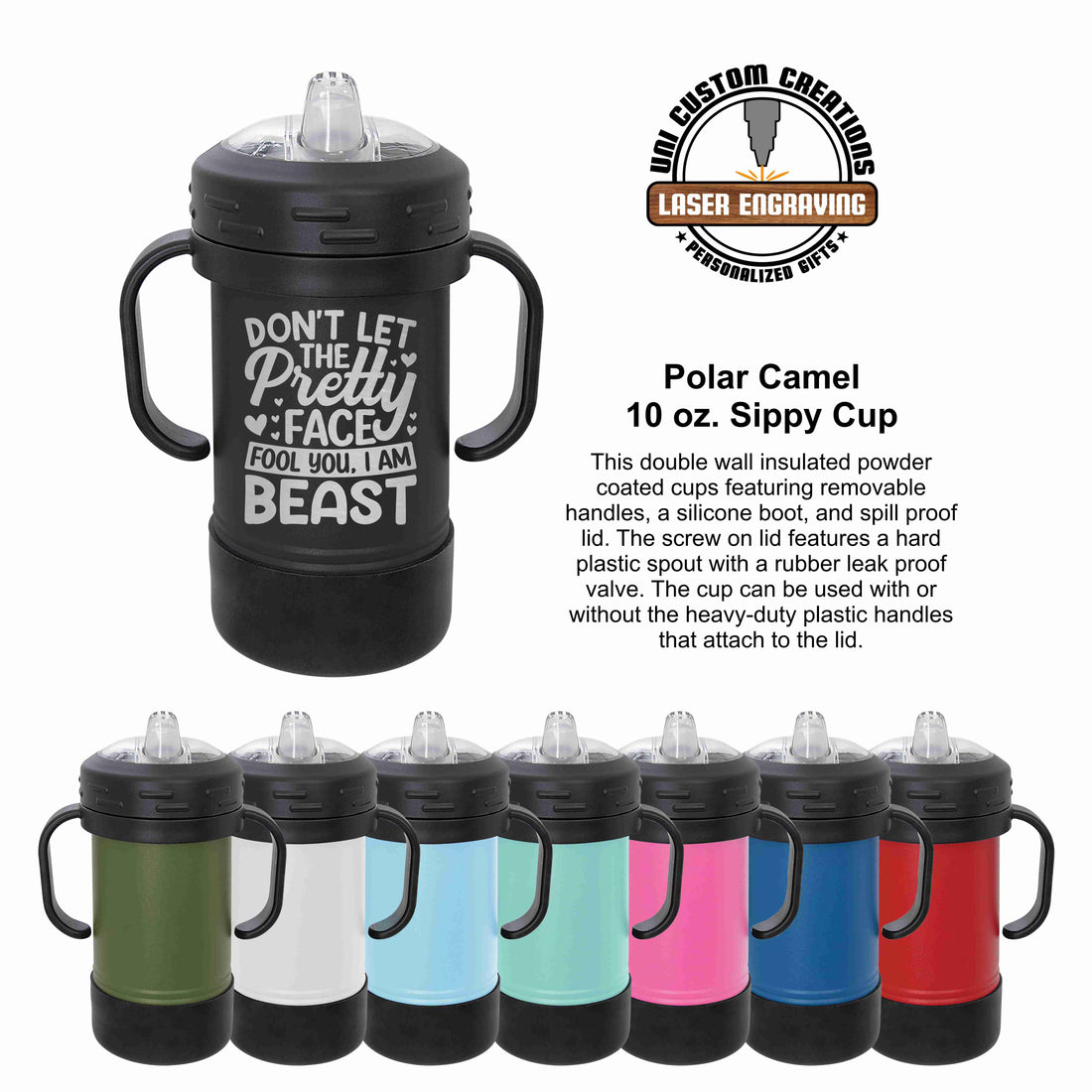 Don't Let The Pretty Face Fool You Polar Camel Sippy Cup