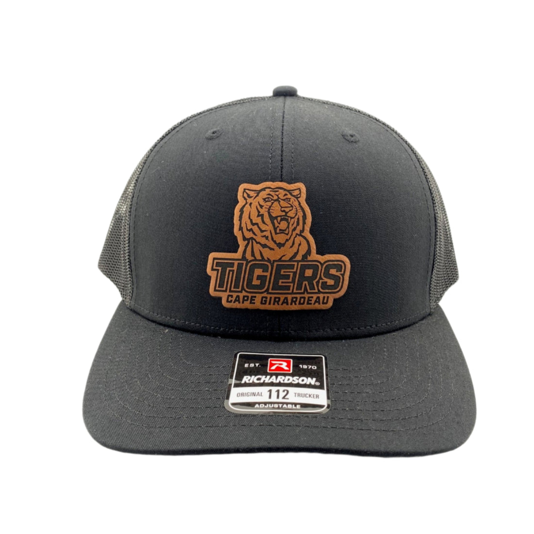 Gray cap with tiger logo and 'Tigers' text on a white background