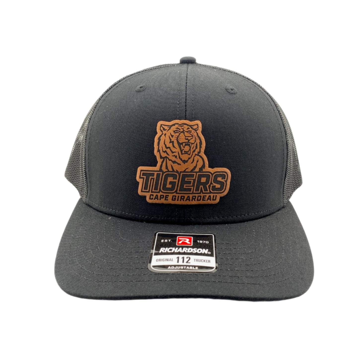 Gray cap with tiger logo and 'Tigers' text on a white background