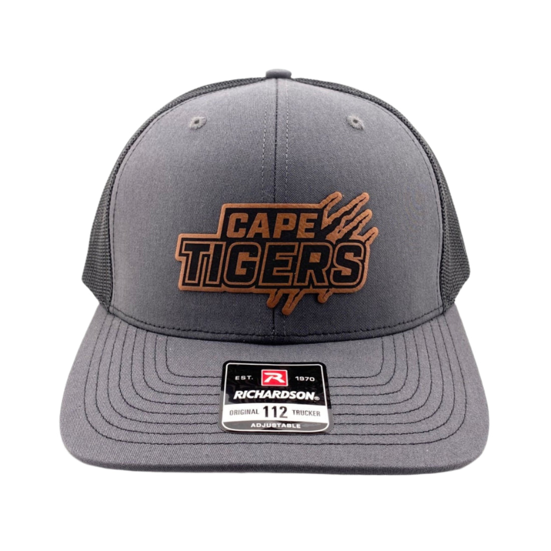 Gray cap with 'Cape Tigers' logo on a white background