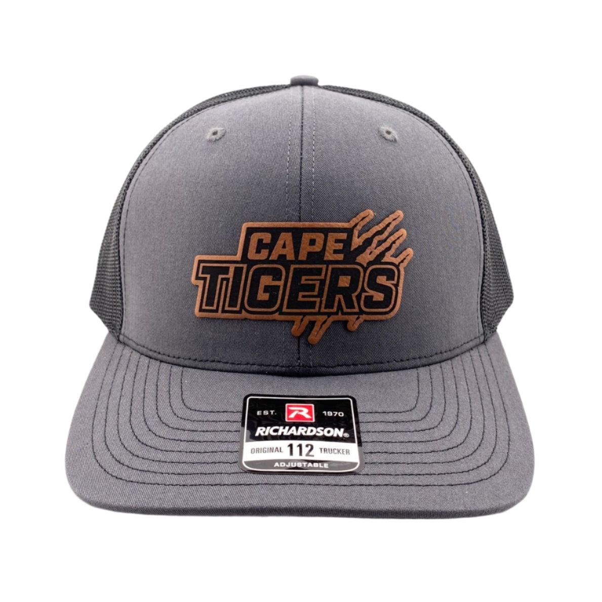 Gray cap with 'Cape Tigers' logo on a white background