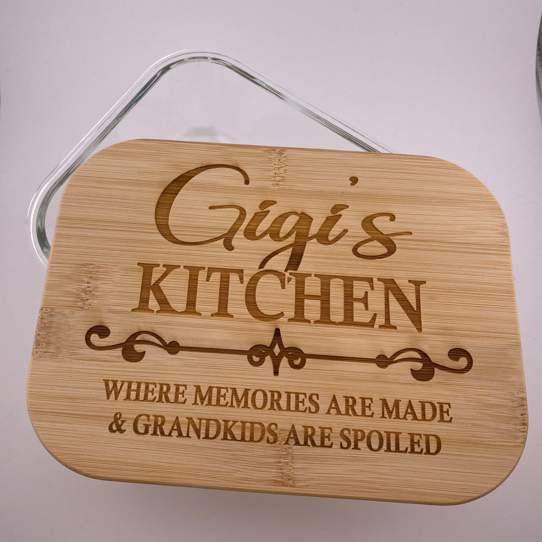 Gigi's Kitchen Glass Container with Bamboo Lid