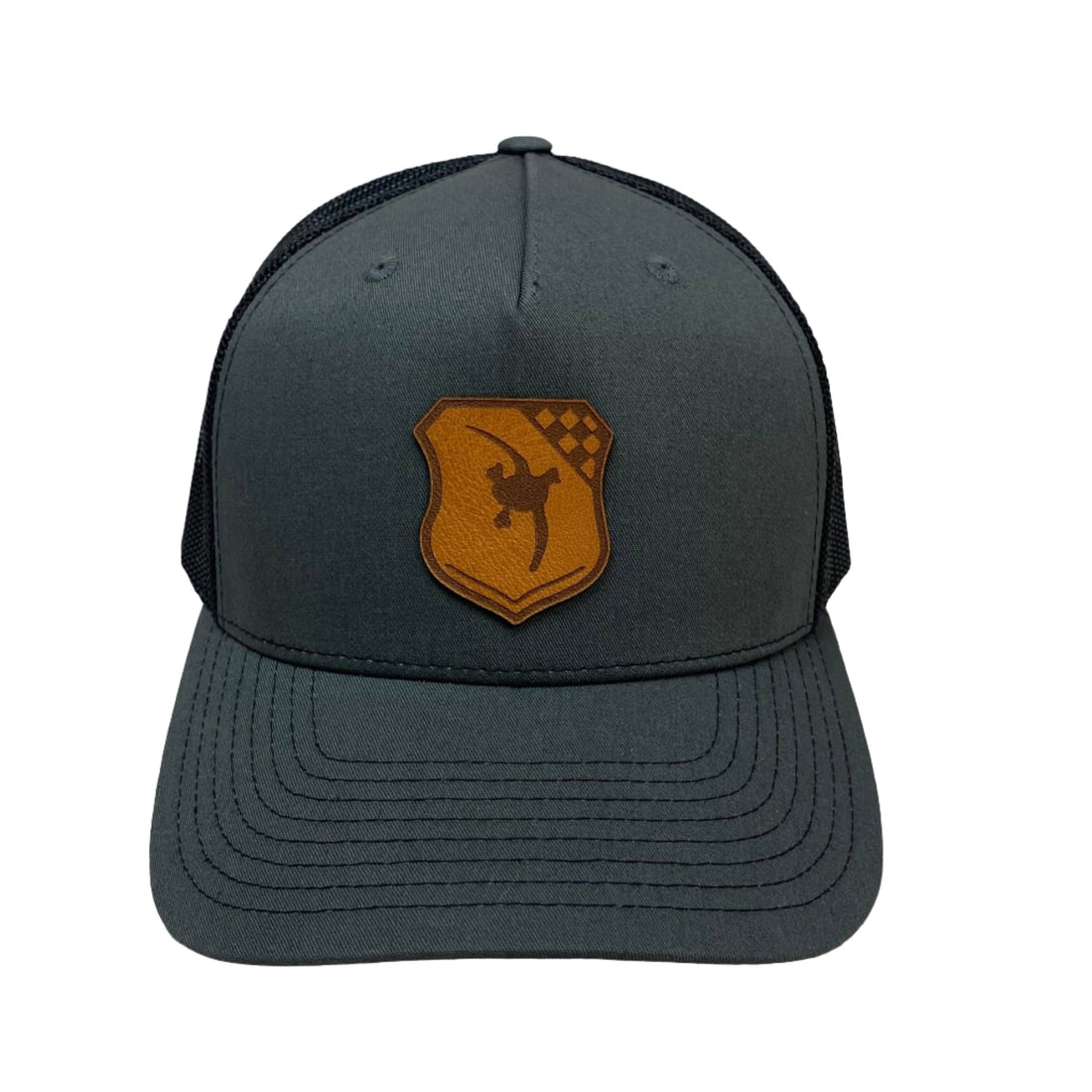 CUSTOM Duck Squadron Shield Leather Patch Richardson 112 Hat