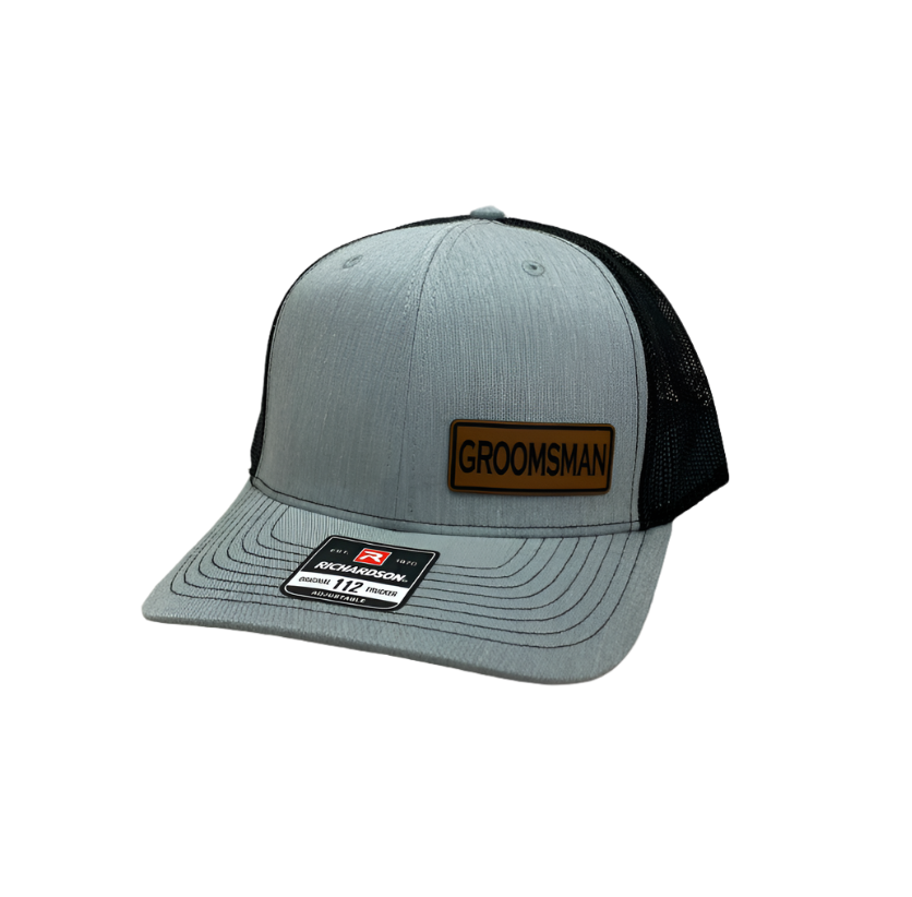 Groom - Groomsmen Leather Patch Richardson 112 Hat