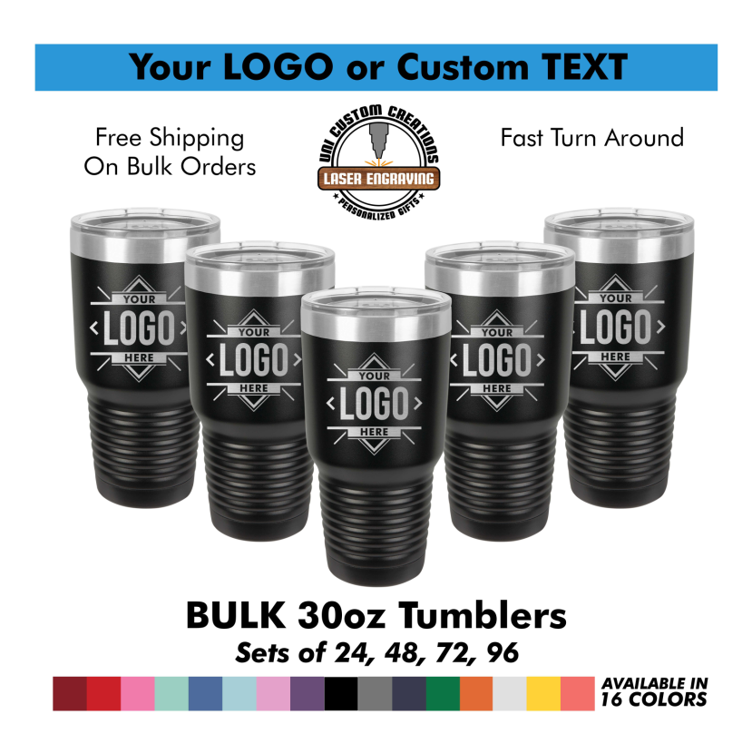 Bulk 30oz Polar Camel Tumbler with Custom Laser Engraved Logo