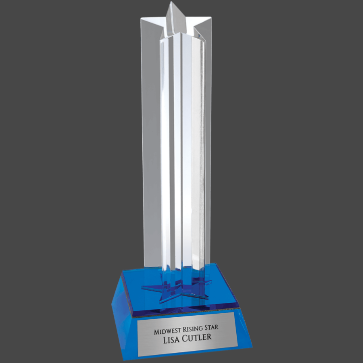 6 3/4" Star Column Acrylic Award