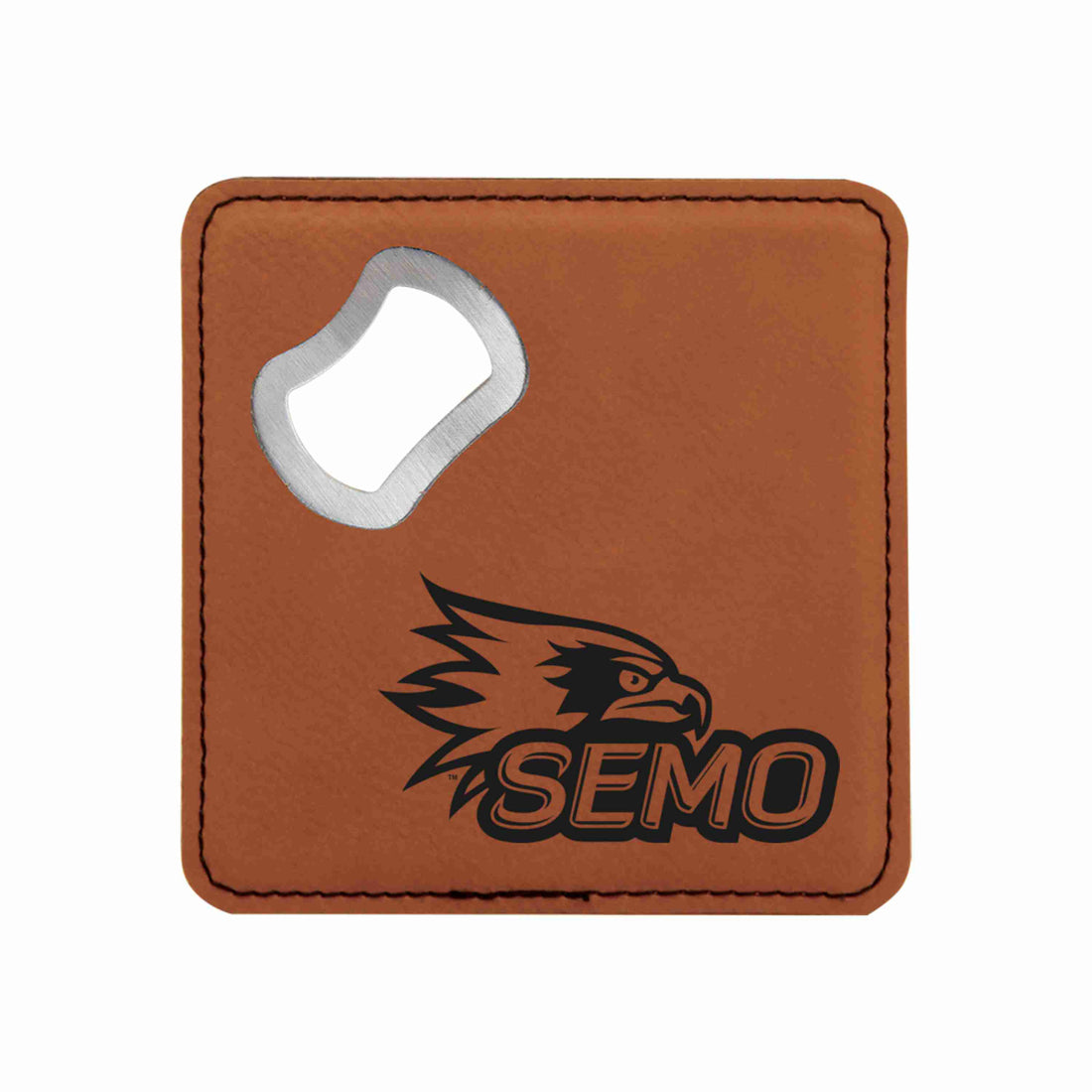 Semo Leatherette Bottle Opener Coaster