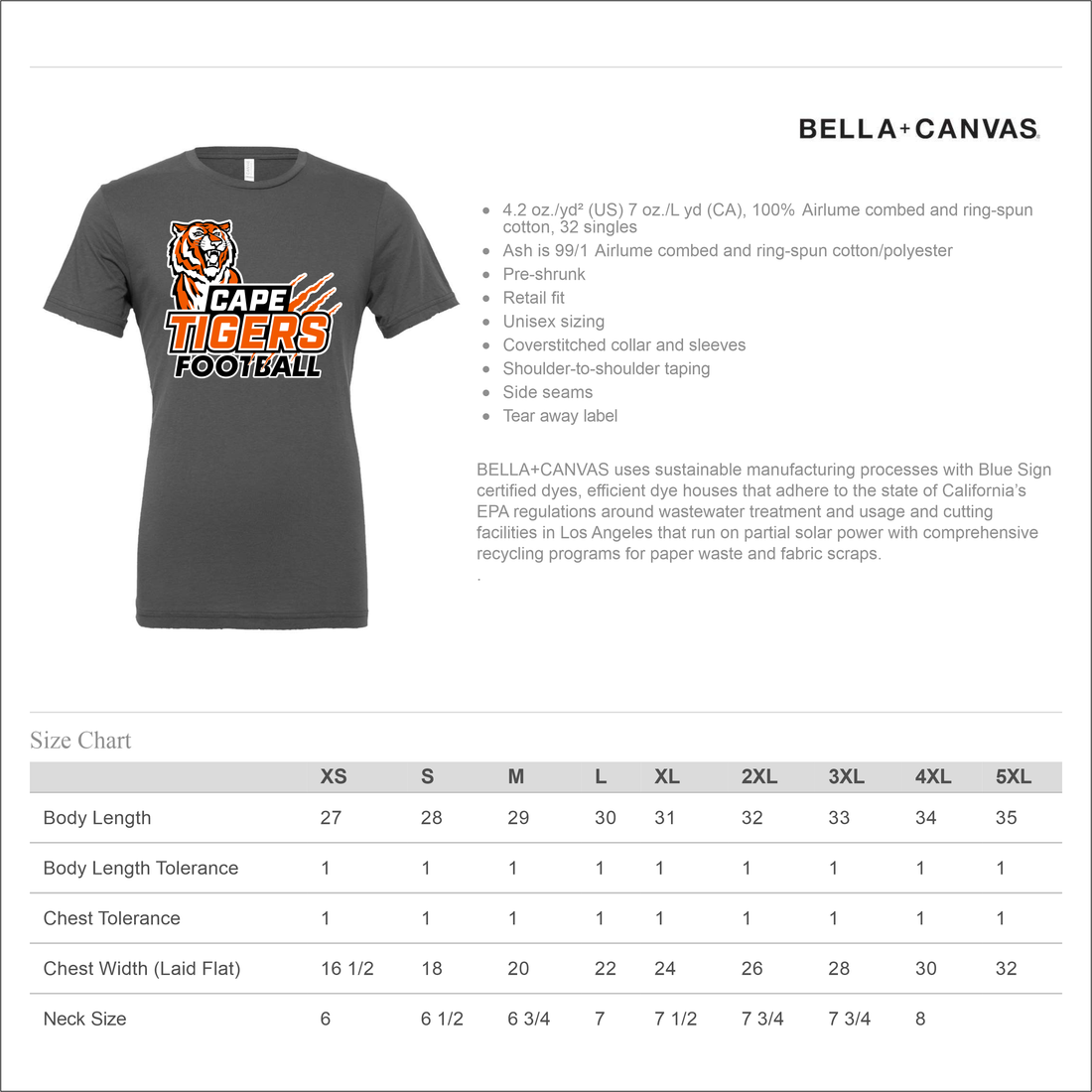 Cape Tigers Football T-Shirt