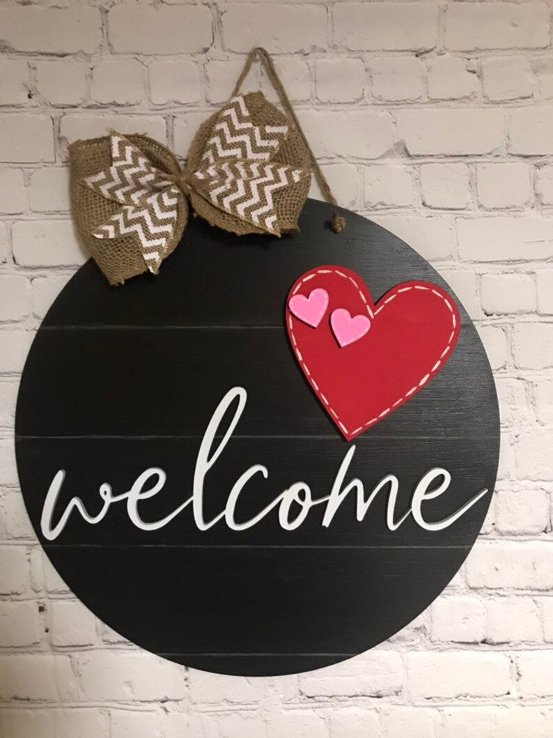 Interchangeable Welcome Door Hanger