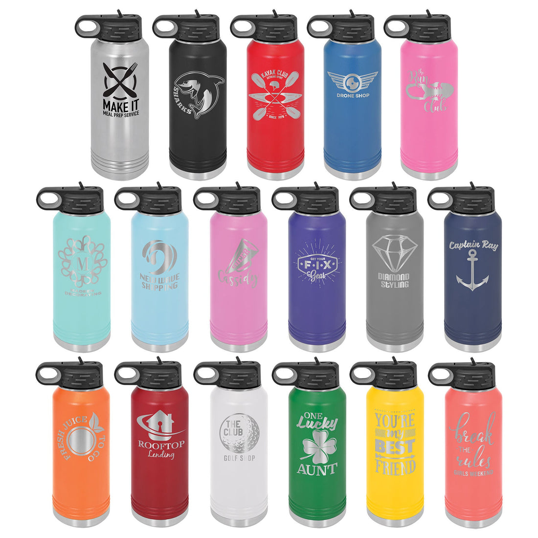Adventure Awaits Go Find It 32oz Water Bottle