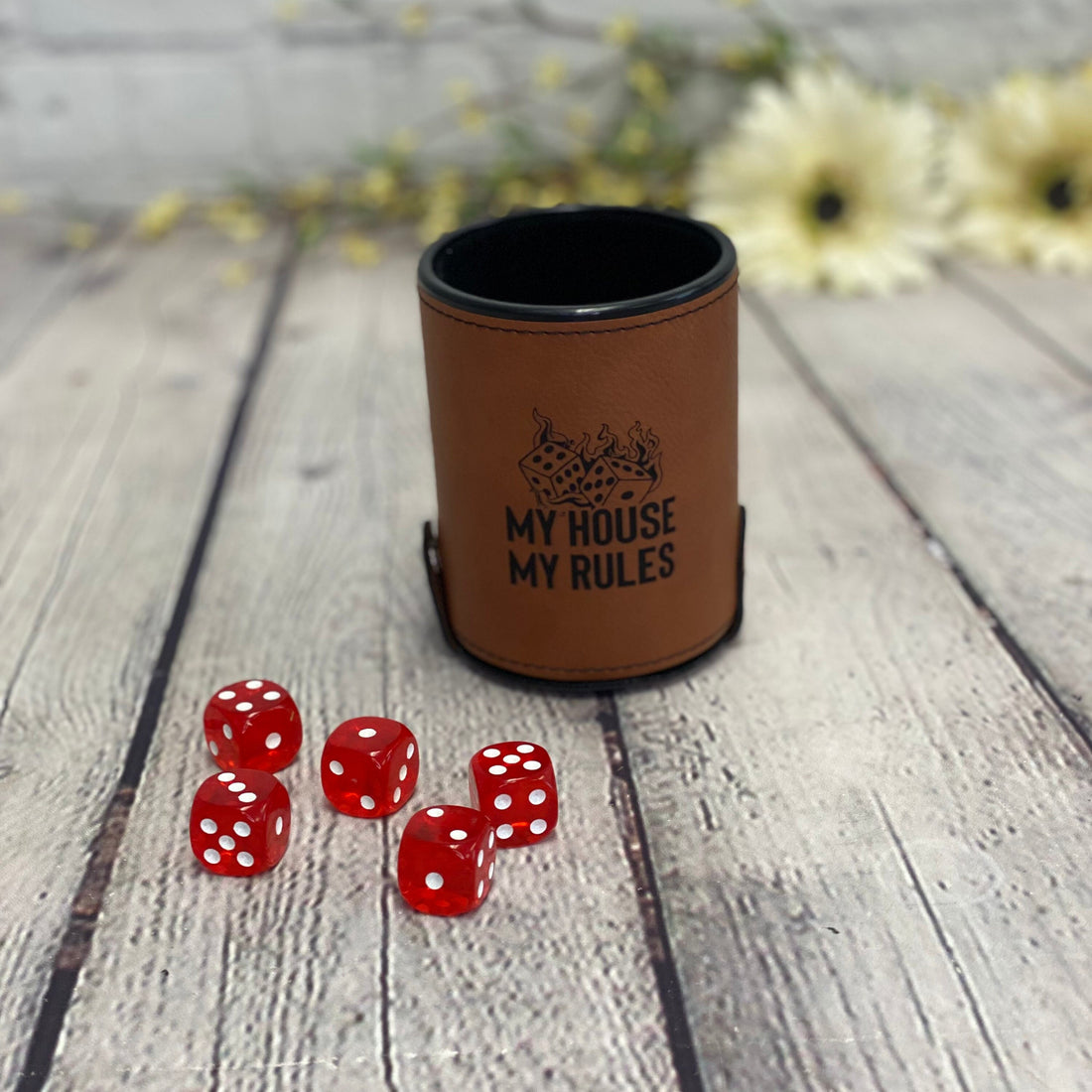 My House My Rules Dice Cup With Dice Set