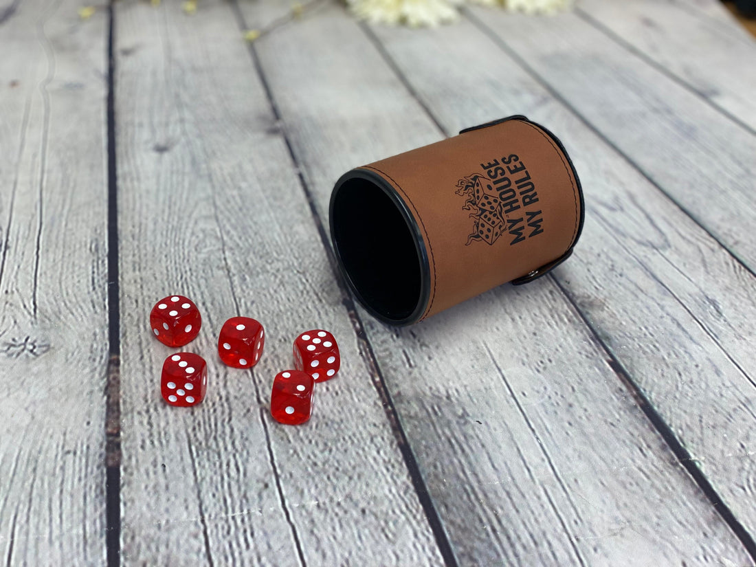 My House My Rules Dice Cup With Dice Set