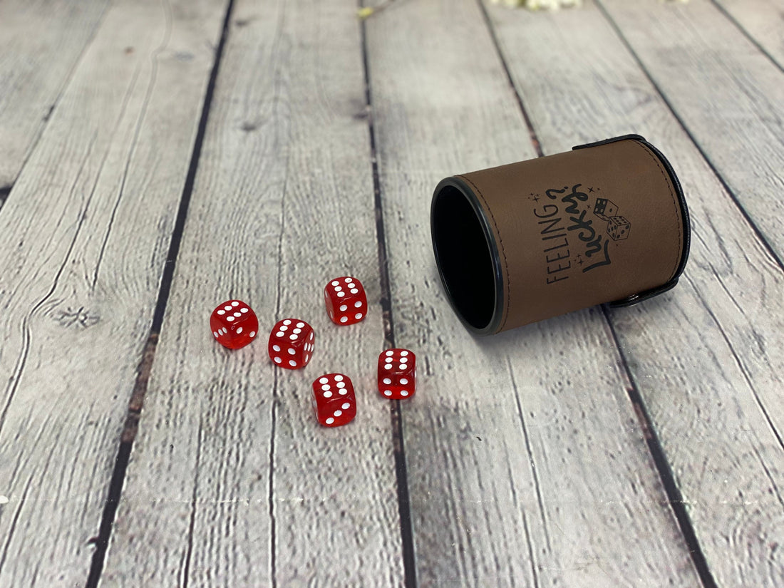 Feeling Lucky Dice Cup With Dice Set