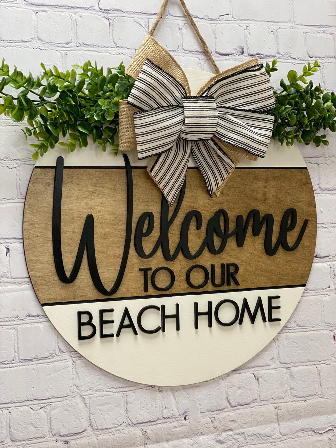 Welcome To Our Beach Home Door Hanger