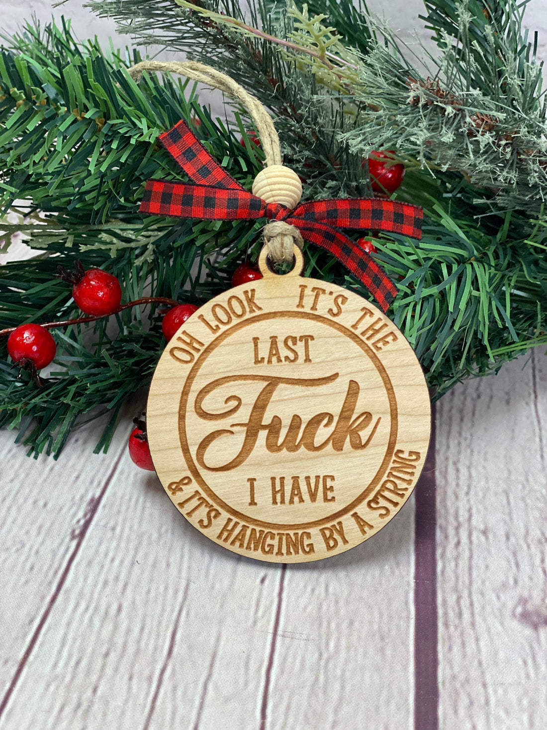 Oh Look It’s The Last Fuck Mature Christmas Ornament